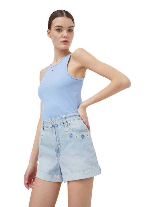 Tommy Hilfiger Women's Summer Blouse Sleeveless Blue