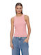 Tommy Hilfiger Damen Sommer Bluse Ärmellos Rosa