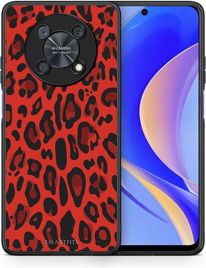 Smartfits Animal Red Leopard Back Cover Red (Huawei Nova Y90) 7606898950299_43228894855323