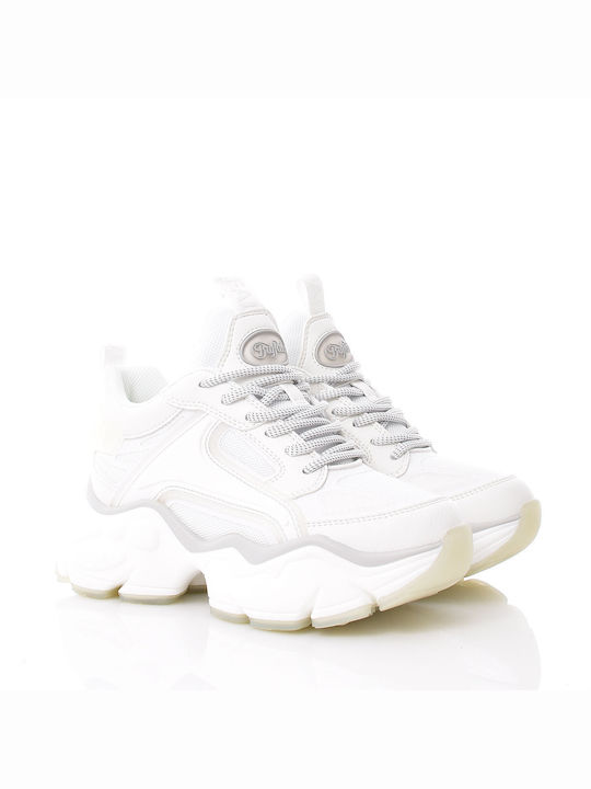 Buffalo Binary Sneakers White