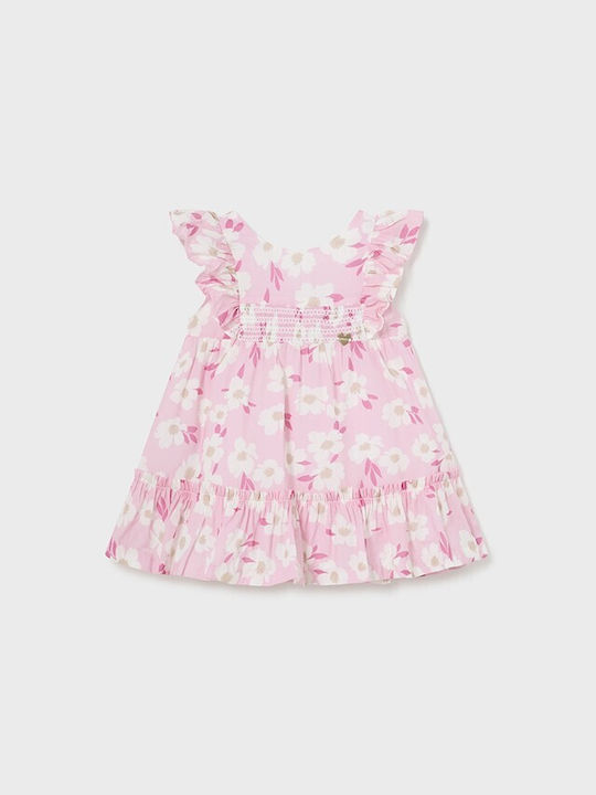 Mayoral Mädchen Kleid Blumen Ärmellos Rosa