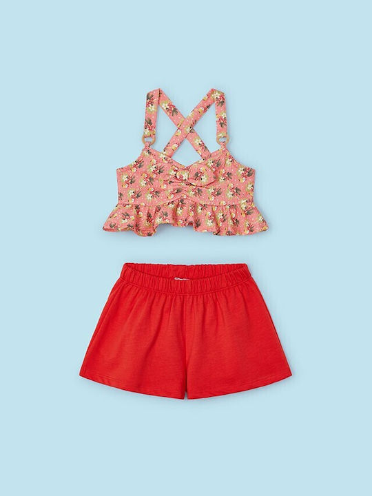 Mayoral Kids Set with Shorts Summer 2pcs Red
