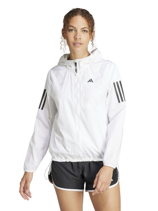 Adidas Дамско Спортно Яке Бял