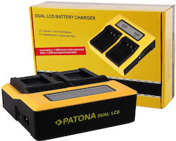 Patona Διπλός Φορτιστής Μπαταρίας Lcd Usb Συμβα...
