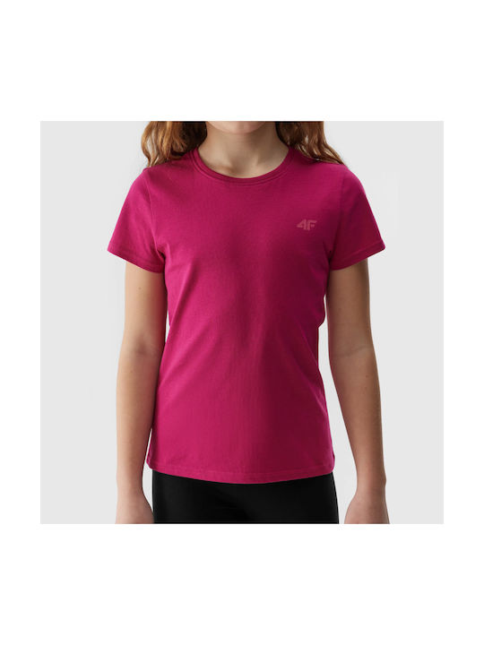 4F Tricou pentru copii Fuchsia