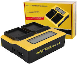 Patona Διπλός Φορτιστής Μπαταρίας Lcd Usb Συμβα...