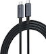 Devia Braided USB 4 Video Cable USB-C Male - USB-C 240W PD Black 1m EC641