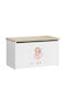 Polihome din Lemn Alb 73x40x42cm 1buc