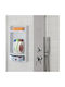 Bakaji Wall Mounted Bathroom Shelf Plastic 28.8x13.5x51cm Blue