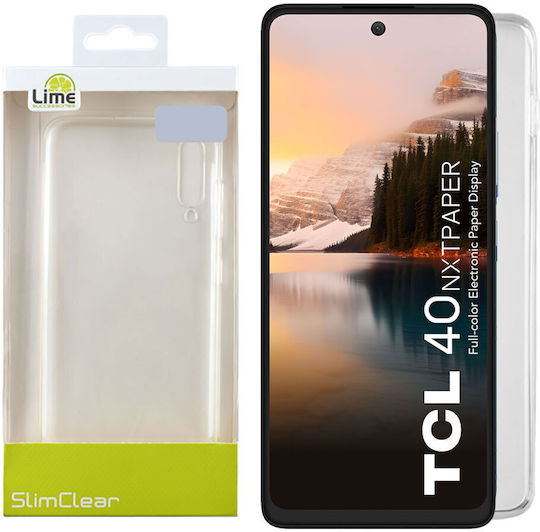 Lime Back Cover Silicon Transparent (TCL 40 NXTPAPER 4G - TCL 40 NXTPAPER)