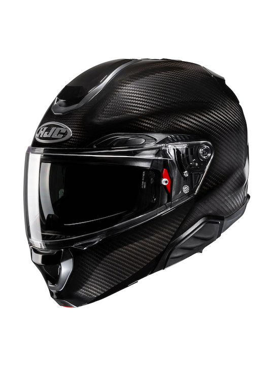 HJC Solid Black Motorradhelm Aufklappbar ECE 22.06