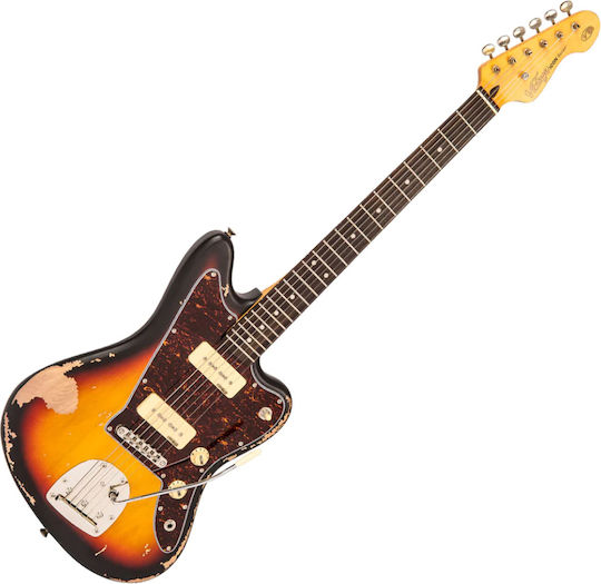 Vintage Elektrische Gitarre Braun
