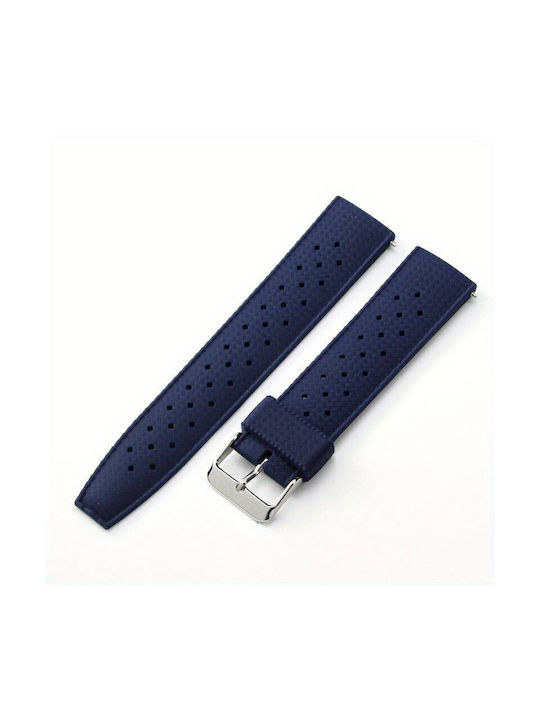 Rubber Strap Blue 20mm