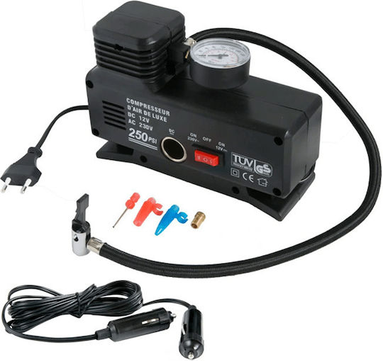 Τρόμπα Αυτοκινήτου CTC-1106 250PSI με Καλώδιο Αναπτήρα 12V