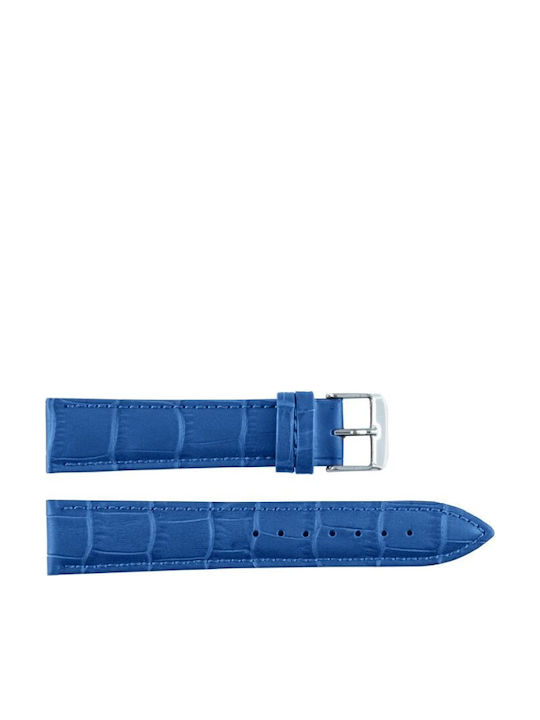 New Era Lederriemen Blau 18mm