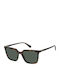 Polaroid Men's Sunglasses with Brown Tartaruga Plastic Frame and Green Lens PLD4163/S 086/UC