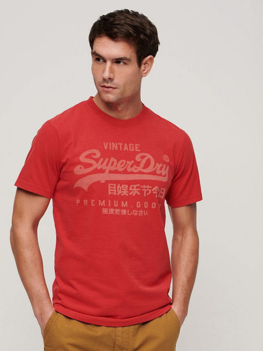 Superdry Heritage T-shirt Κόκκινο