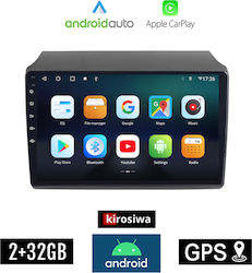 Kirosiwa Car-Audiosystem für Fiat Ducato 2006-2014 (Bluetooth/USB/AUX/WiFi/GPS/Apple-Carplay/Android-Auto) mit Touchscreen 9"
