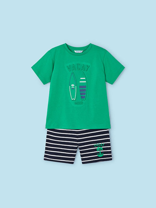 Mayoral Kids Set with Shorts Summer 2pcs Green