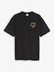 Puma Downtown T-shirt Bărbătesc cu Mânecă Scurtă Puma Black