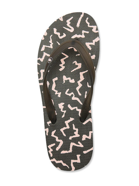 Volcom Rocker 2 Ανδρικά Flip Flops Μαύρα