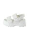 Buffalo Women's Flat Sandals in White Color