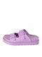 Women's Flat Sandals in Purple Color