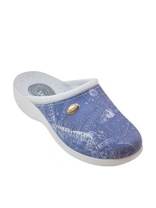 Level Anatomic Damen Anatomisch Clogs Blau