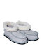 Men's Leather Printed Slippers Gray