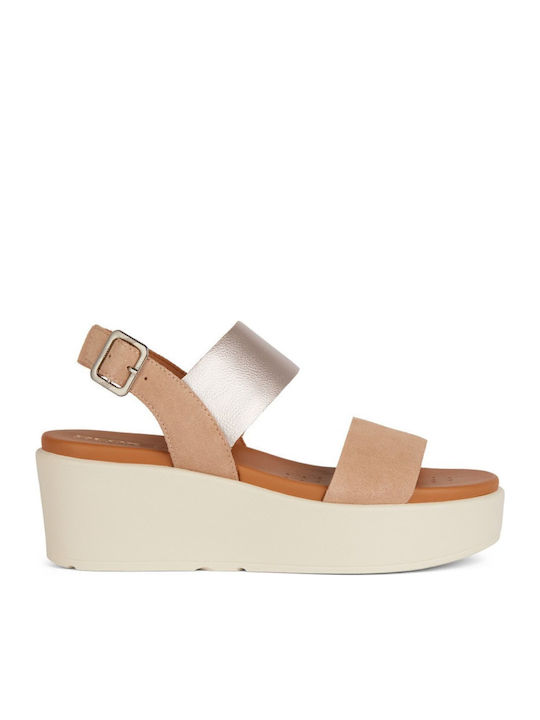 Xand 2.2s Women's Leather Platform Shoes Beige