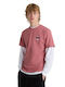 Vans Men's Short Sleeve Blouse Pink