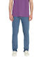 Vorta Men's Elastic Jeans Pants with Slim Straight Fit Aged Indigo