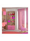 Bücherregal Boden Rosa 75x30x180cm