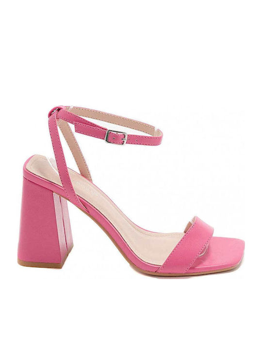 Ideal Shoes Sandalen Fuchsie