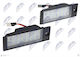 NTY Φώτα Πινακίδας Led 12V για Hyundai i30 Chevrolet Volt 2013-2017 2τμχ