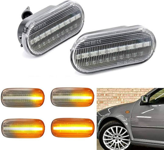 Carro Flash LED за Mercedes-Benz Vario Mini Кабрио Seat Толедо / Леон / Ибица / Кордоба / Алхамбра / Ароса / Exeo / Инка / Алтеа / Мии Skoda Цитиго Volkswagen Голф / Венто / Бора / Пасат / Поло / Транспортьор / Количка / Електронна търговия / Еос / Лисица / Голф Плюс / Джета / Лупо / Сантана / Шаран / Амарок 2бр