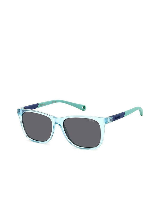 Polaroid Sunglasses with Blue Plastic Frame and...