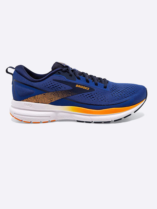 Brooks Trace 3 Ανδρικά Αθλητικά Παπούτσια Running Blue / Peacoat / Orange
