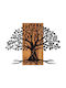 Wallity 3D Mixed Art Willow Black Wooden Wall Decor 80x58cm
