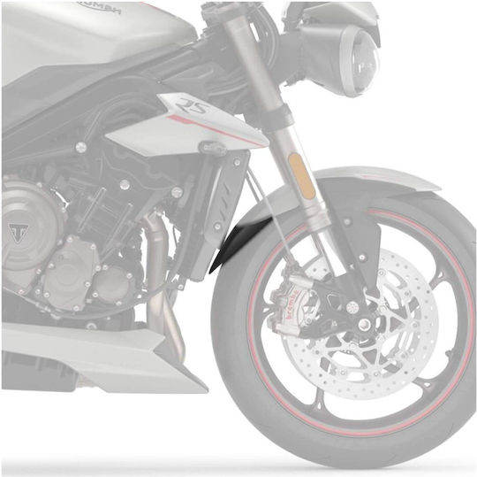Puig Front Motorcycle Wheel Mudguard for Triumph Speed Triple Black 1pcs