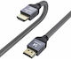 Wozinsky HDMI 2.1 Ultra High Speed 48Gbps 4K 120Hz HDR VRR Cable HDMI male - HDMI male 3m Γκρι