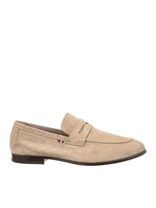 Suede Ανδρικά Loafers σε Μπεζ Χρώμα