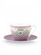 PiP Studio Lily & Lotus Tasse Tee aus Porzellan Mehrfarbig 280ml