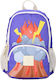Estia Kid Backpack Σχολική Τσάντα Πλάτης Νηπιαγωγείου Lava Splash με Θήκη για Παγούρι 10lt