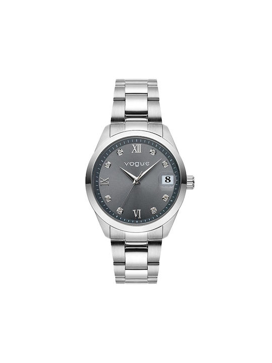 Vogue Watch with Silver Metal Bracelet