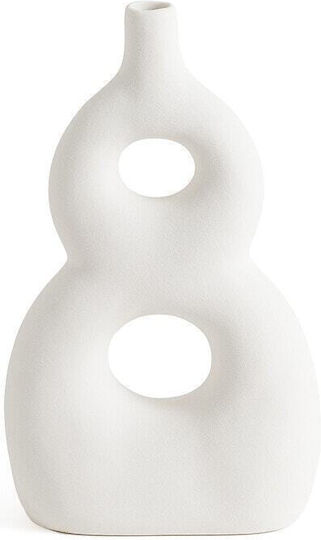 La Redoute Interieurs Vase Keramik Weiß x15.2xH25cm