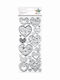 Titanum Χριστουγεννιάτικα Aufkleber für die Wand mit Design Herzen 10x24cm. 24Stück