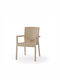 Scaun De Exterior Rattan Capuccino 62x58x87cm