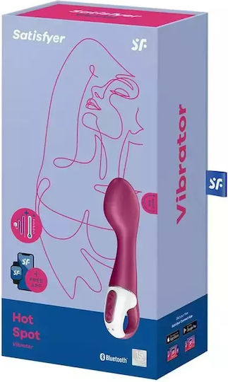 Satisfyer Hot Spot Δονητής G-Spot με Απομακρυσμένο Έλεγχο 21cm Κόκκινος