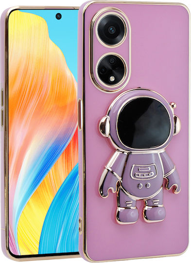 Oppo Astronaut Back Cover Σιλικόνης Μωβ (Oppo A38 4G)